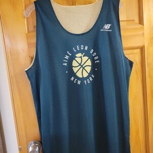 Aime Leon Dore ALD New Balance Basketball Jersey Reversible Green Large NYC